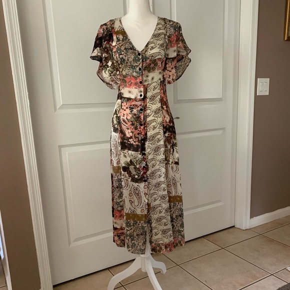 ZARA DENIM midi dress - Picture 6 of 16